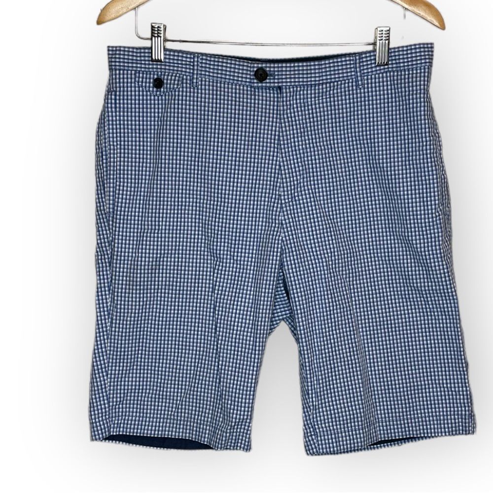 Calvin Klein Blue Plaid Shorts size 32